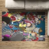 Rick and Morty Zombie Apocalypse Rug Living Room