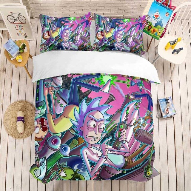 Rick and Morty's Galactic Lab Escape Bedding Set