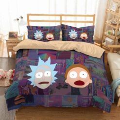 Rick and Morty's Surreal Shock Bedding Set