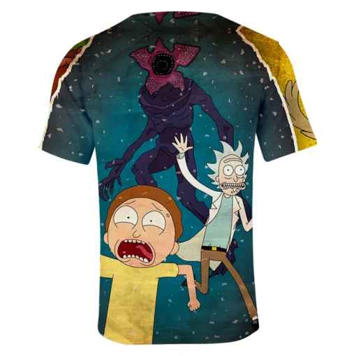 Rick & Morty Galactic Escape Monster Shirt back