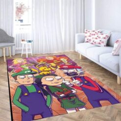 Rick & Morty Multiverse Mash-Up Rug