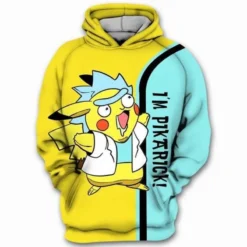 Rick Pikachu And Morty I'm Pikarick Hoodie