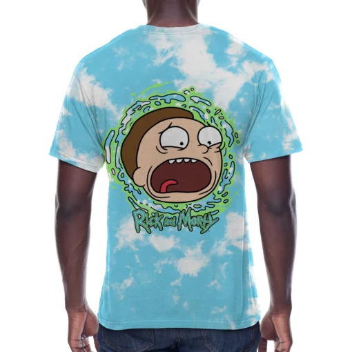 Rick Sanchez Cosmic Portal Tie-Dye Shirt back