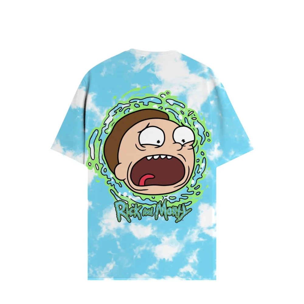 Rick Sanchez Cosmic Portal Tie-Dye Shirt back