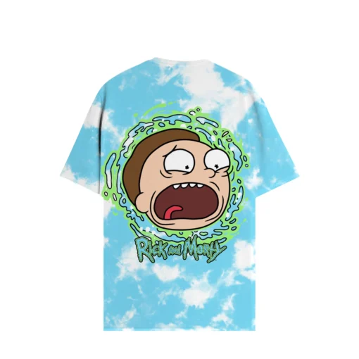 Rick Sanchez Cosmic Portal Tie-Dye Shirt back