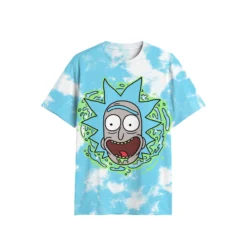 Rick Sanchez Cosmic Portal Tie-Dye Shirt front