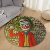 Rick X Joker Multiverse Mayhem Pop Art Round Rug