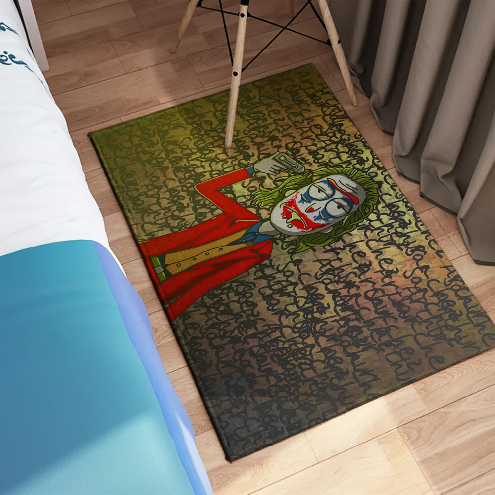 Rick X Joker Multiverse Mayhem Pop Art Rug Bedroom