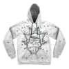 Scribble Rick Cartoon And Morty Hoodie front