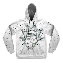 Scribble Rick Cartoon And Morty Hoodie front