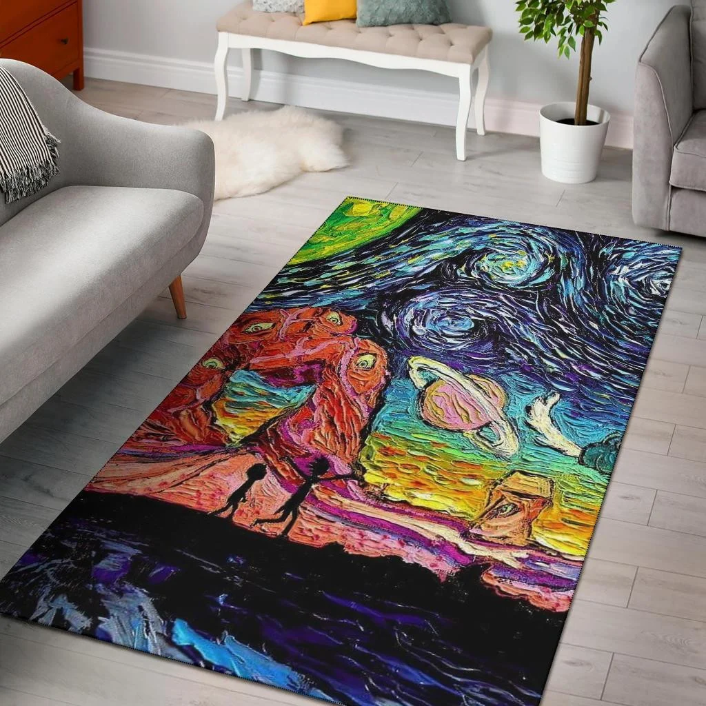 Starry Portal Dreamscape Rick And Morty Rug