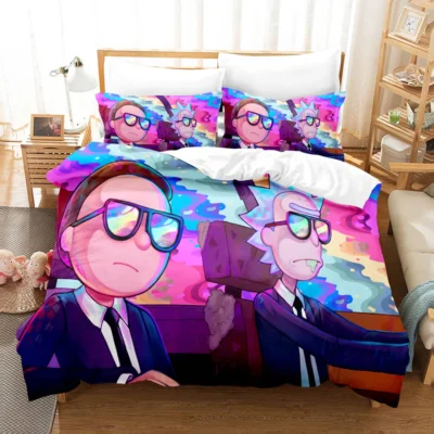 Suits and Shades Rick and Morty Bedding Set