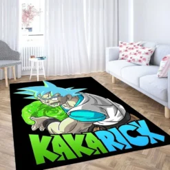 Super Saiyan Portal Kakarick Rick And Morty Rug