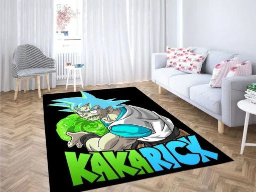 Super Saiyan Portal Kakarick Rick And Morty Rug