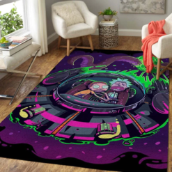 Tentacle Trouble Galactic Escape Rick And Morty Rug