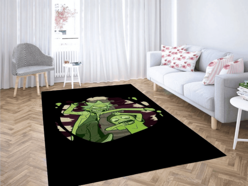Toxic Dimension Chaos Rick And Morty Rug