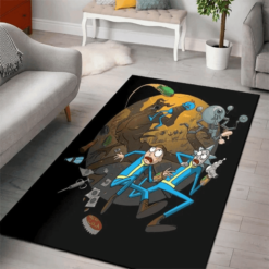 Wasteland Vault Escape Rick And Morty Rug