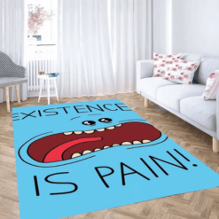 Zero F’s Given Morty Spaceship Rick And Morty Rug