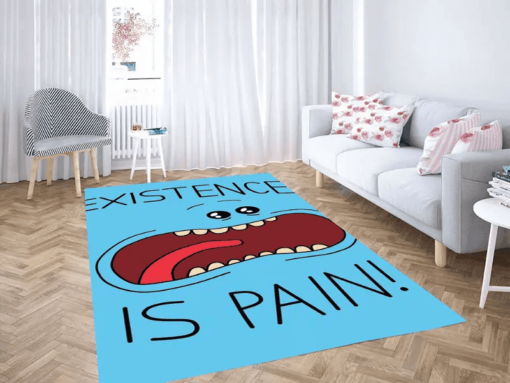 Zero F’s Given Morty Spaceship Rick And Morty Rug