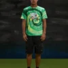 Rick and Morty Cartoon Character And Spiral Tie-Dye Shirt front far