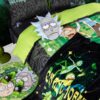 Rick and Morty Galactic Portal Bedding Set with pillow