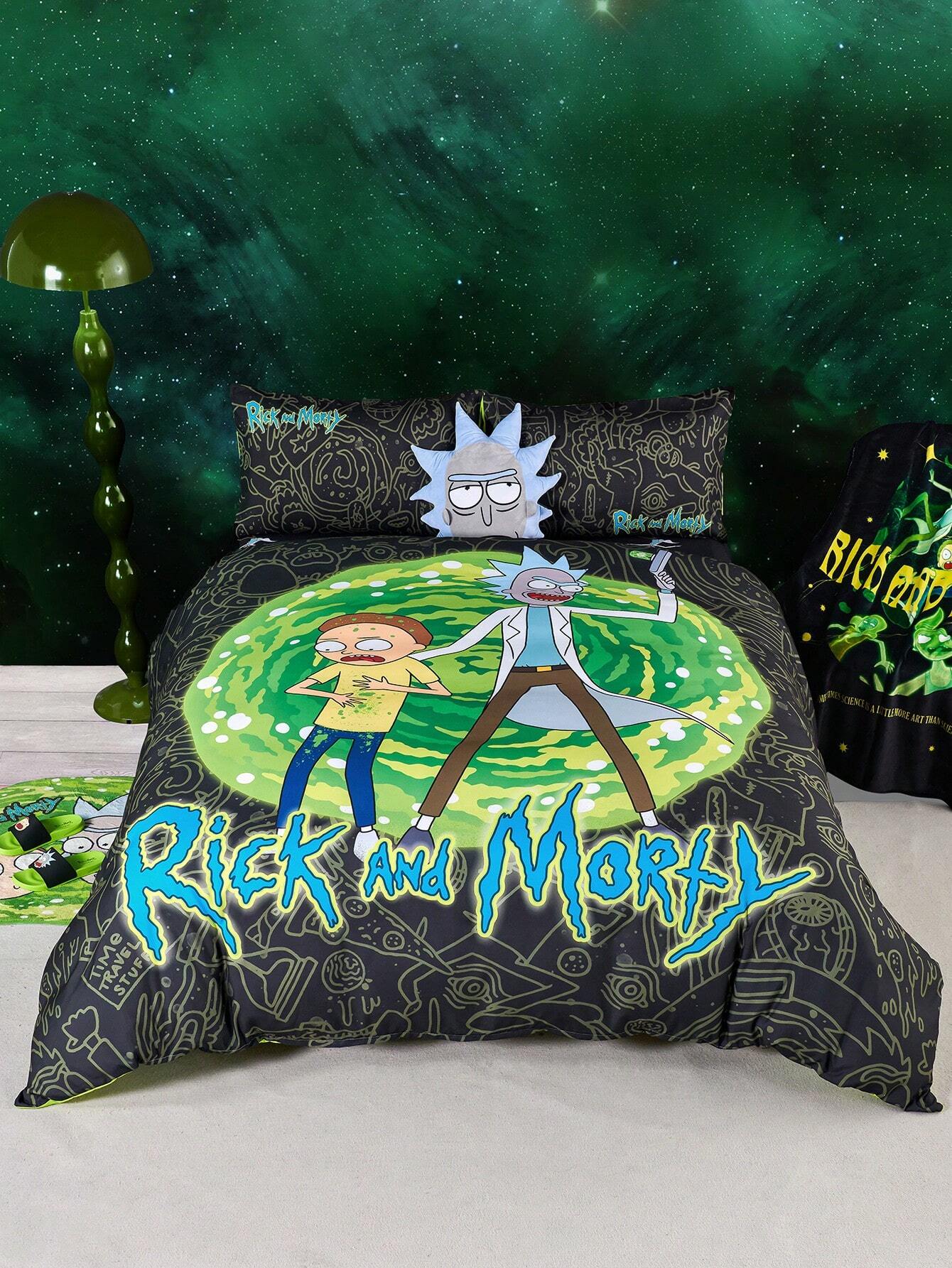 Rick and Morty Galactic Portal Bedding Set