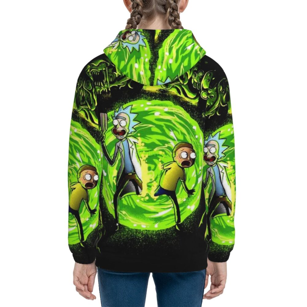 Rick and Morty Interdimensional Portal Escape Hoodie back