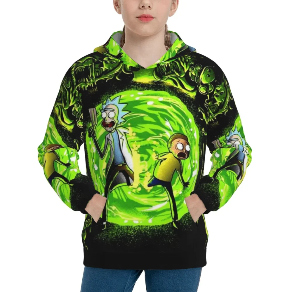 Rick and Morty Interdimensional Portal Escape Hoodie front