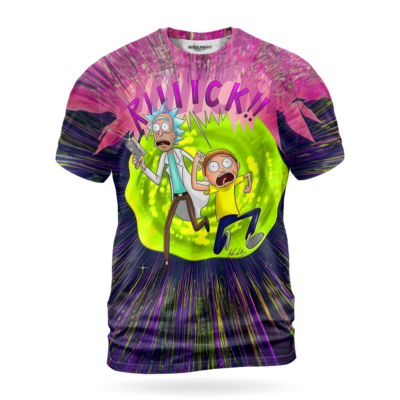 Rick and Morty Comic Portal Panic Shirt