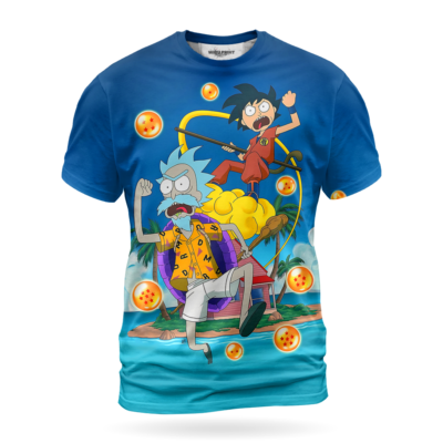 Rick and Morty Dragon Ball Island Adventure Shirt