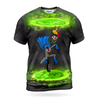 Rick and Morty Interdimensional Batman Parody Shirt