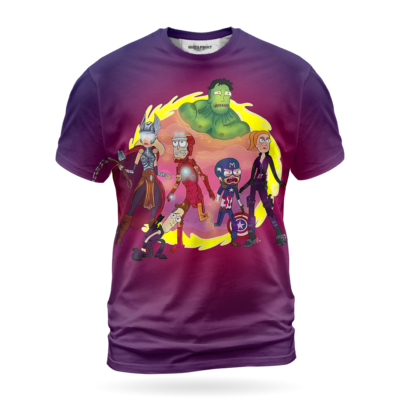 Rick and Morty Multiverse Avengers Squad Shirt
